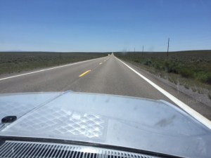 The road ahead through Nevada
